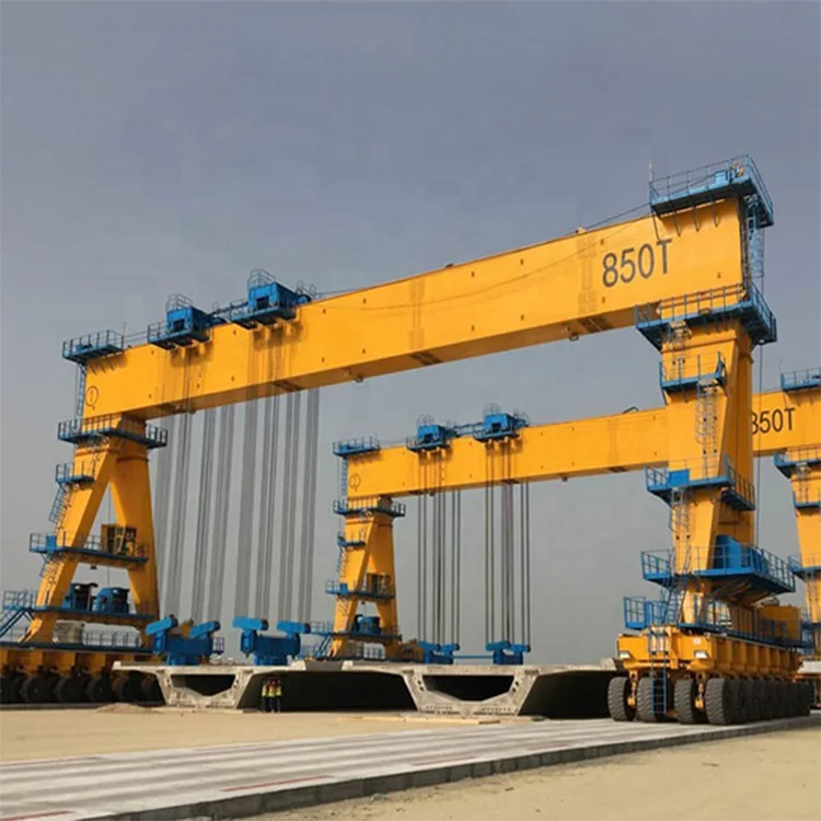 800 Ton Full Hydraulic Operated Bridge Concrete Girder Lifting Rubber Tyred Gantry Crane Price