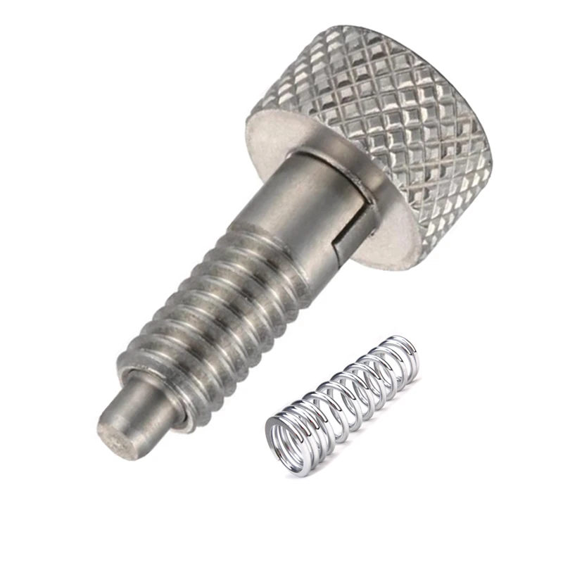 American made simple knob indexing plunger long nose pin retractable spring load plunger for locating M5/6/8/10/12
