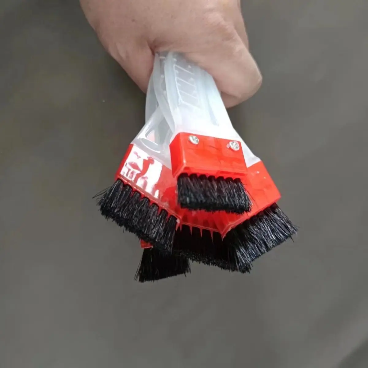 3.5cm Glue  brush in plastic handle ,horse hair glue brush tool