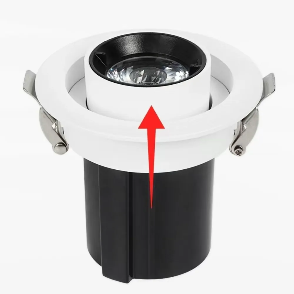 ZYL High end LED directional lights ceiling embedded stretch spotlights commercial and household clothing store lighting