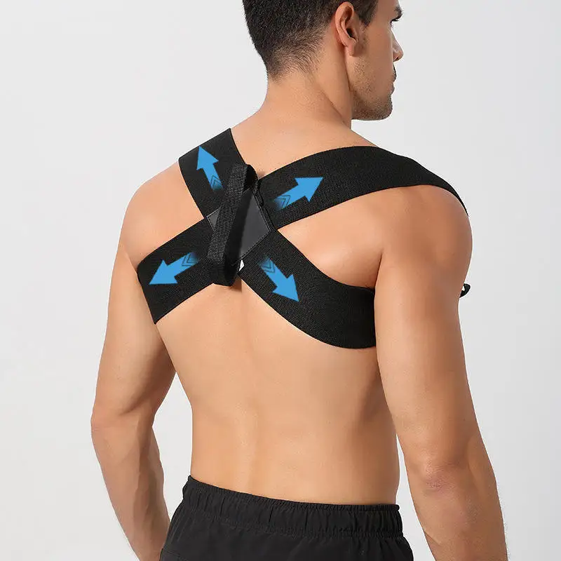 Adjustable shoulder support bracket chloroprene rubber spinal posture corrector