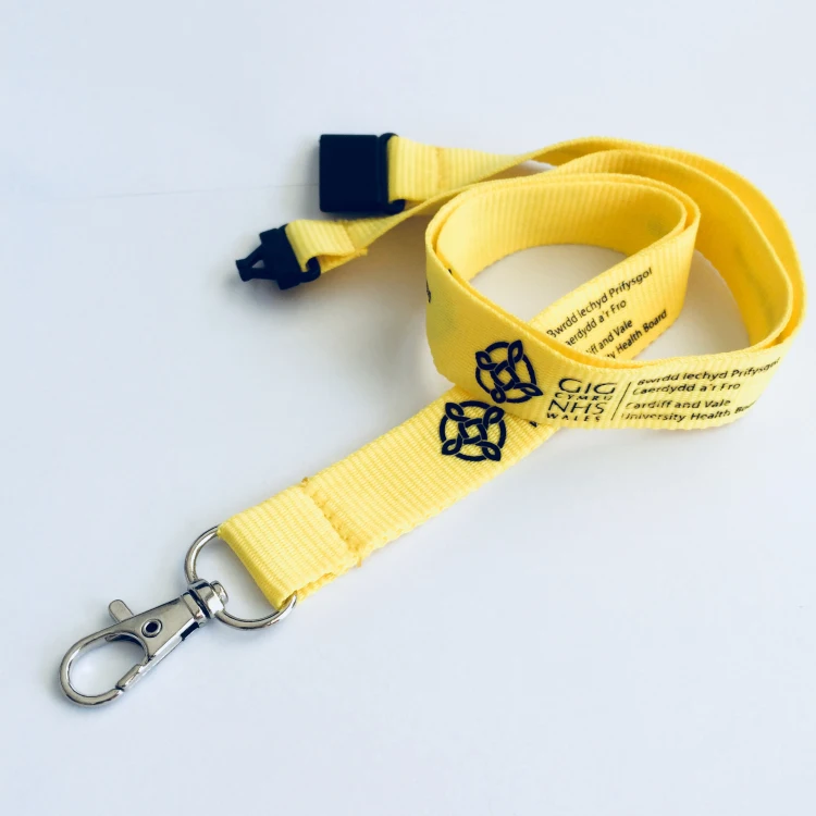 2021 Custom ECO-Friend and recycle custom bamboo lanyard with your logo/cotton lanyard
