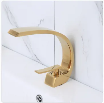 Hot selling all copper ceramic core basin faucet bathroom faucet rose gold