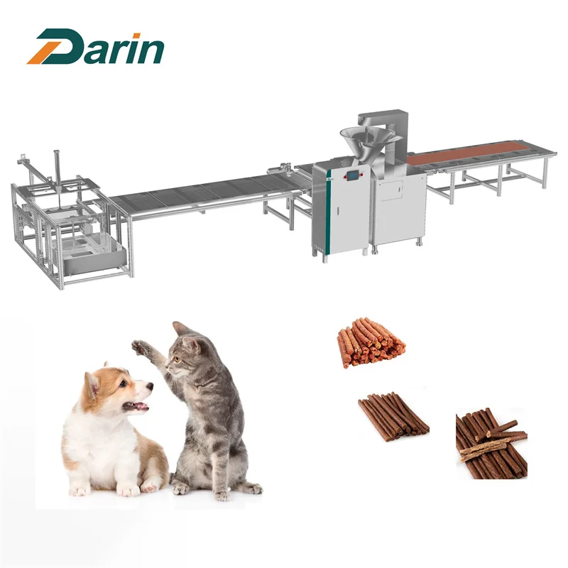 Cold Extrusion Machine Pet Treats Dog Chews Making Machine pet biscuit making machine Dog Food Fresh Meat Strip Extruding Line