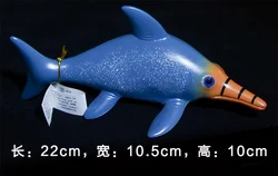 Kiya  Soft Rubber ichthyosaur miniature rubber animals inflatable animal toys set stuffed wild animales toy