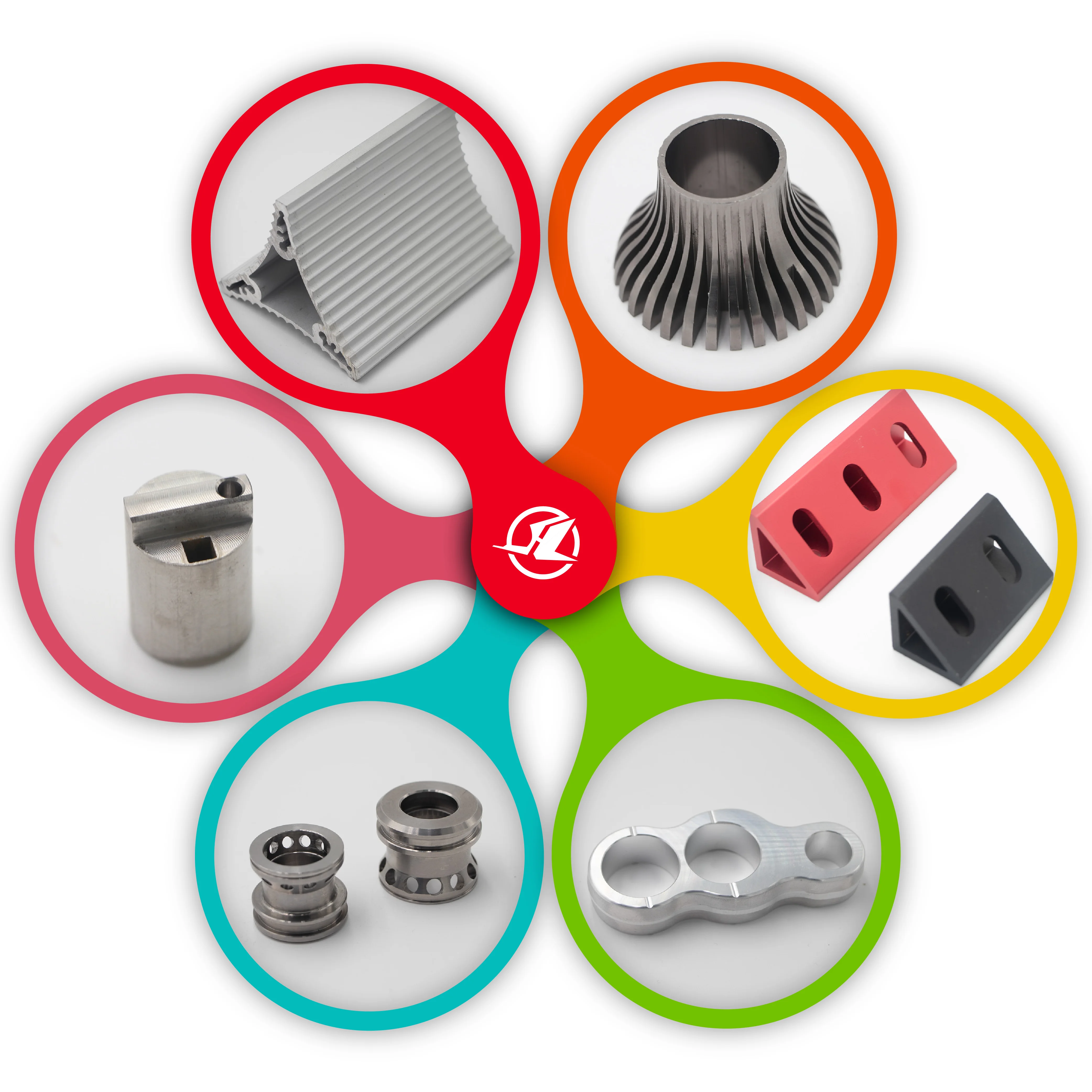 High Precision 5 Axis CNC Metal Machining Milling Stainless Steel Brass Aluminum Titanium CNC Turning Mechanical Component Parts