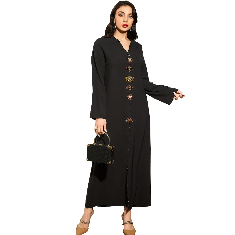 Dubai Abaya Turkey Fashion Muslim Hooded Abayas Hijab Long Tassel Dresses Islamic Clothing Eid Mubarak Djellaba Femm