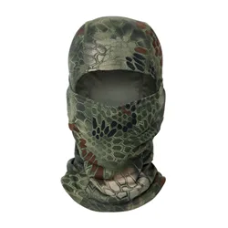 Windproof Tactical Camo Headgear Riding Full Face Balaclava Ski Gaiter Mask for Skiing Snowboard Fishing