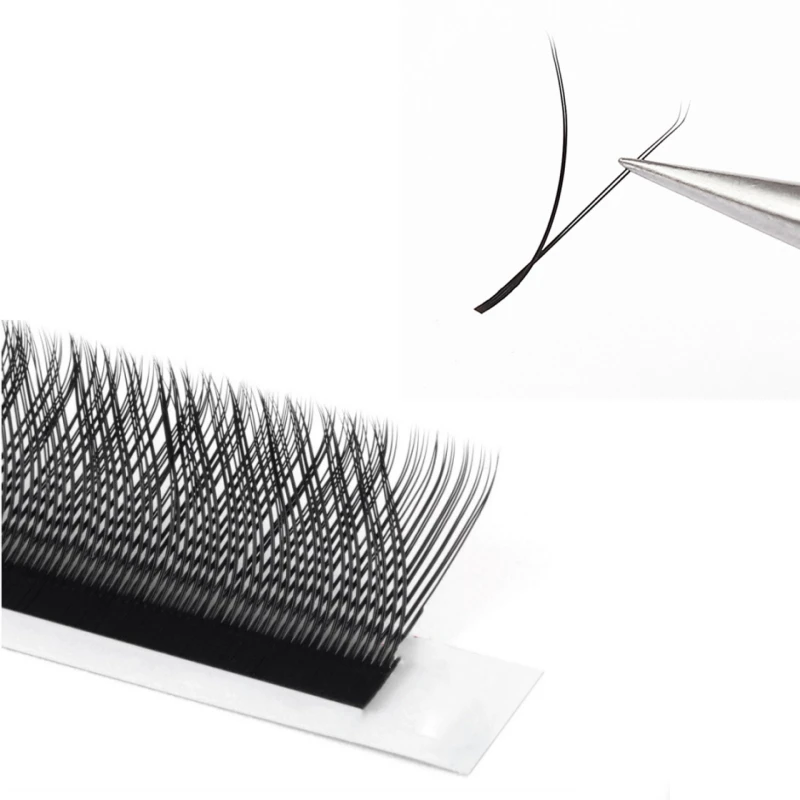 Wholesale C D Curl W V Y lashes Shape Volume Fan 0.05 0.07 eyelash extension y shape Custom New Style YY lash