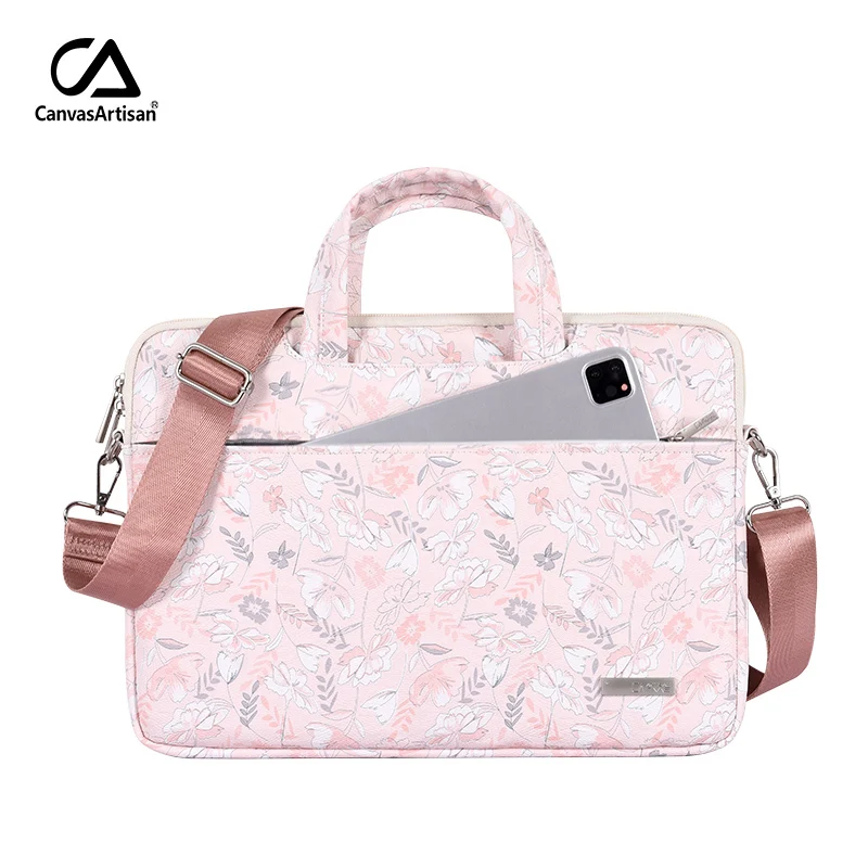 Customize Pattern And Logos Custom Laptop Bag Waterproof PU Leather Laptop Sleeve Multipurpose Laptop Briefcase