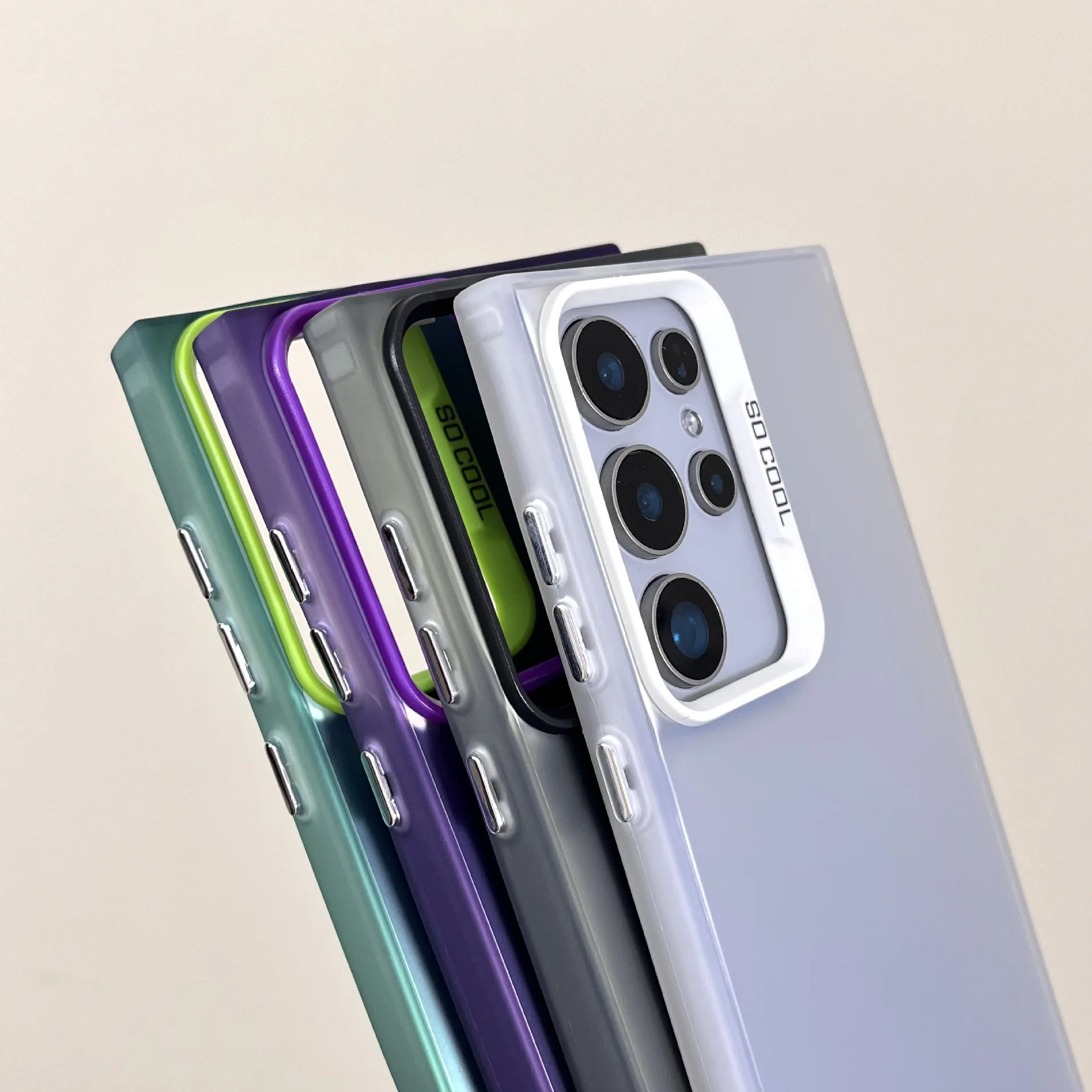 for Samsung S25 Plus Ultra Shock Phone Cases Plated Surface Scratch Proof Phone Cases Full Body Phone Cover