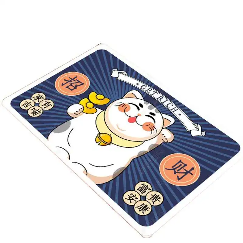
Fortune cat fu-word carpet at the door of the bedroom auspicious carpet mat in the bathroom non-slip mat 