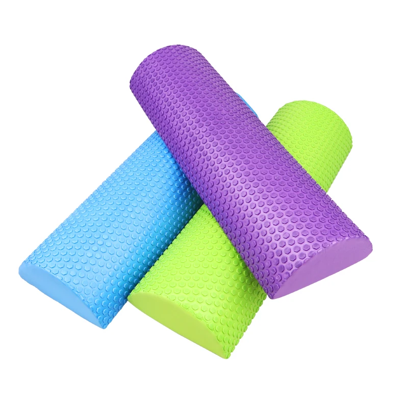 
Half Round EVA Massage Foam Roller Yoga Pilates Fitness Equipment Balance Pad Yoga Blocks With Massage Floating Point 