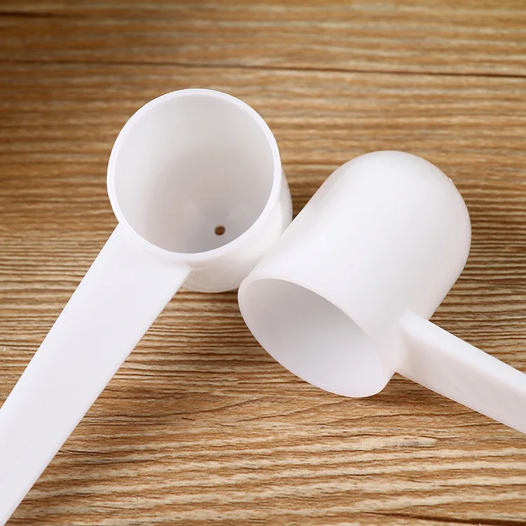 Plastic protein milk powder spoon 12g 24ml 25ml round bottom measuring Scoop White clear