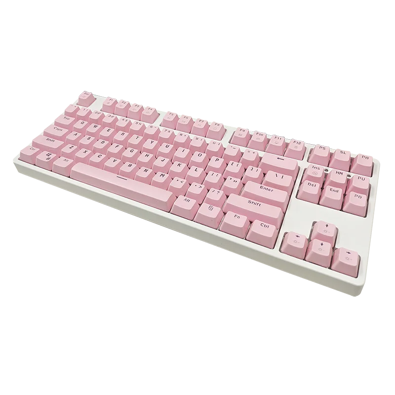 Tep-c Tri-mode Hot-plug Rgb  Mechanical Keyboard  Interface Pbt Keycap 87key Programmable