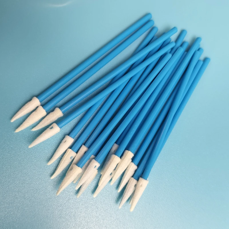 3.2mm Lint-Free Mini Sharp ESD Foam Swab Stick Factory-Supplied Antistatic Sponge Stick