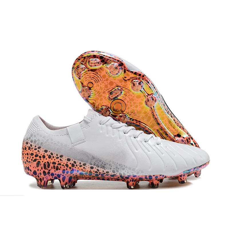 Free custom color football training shoes for mens tf Grass soccer boots, original football shoeschuteira society promocao