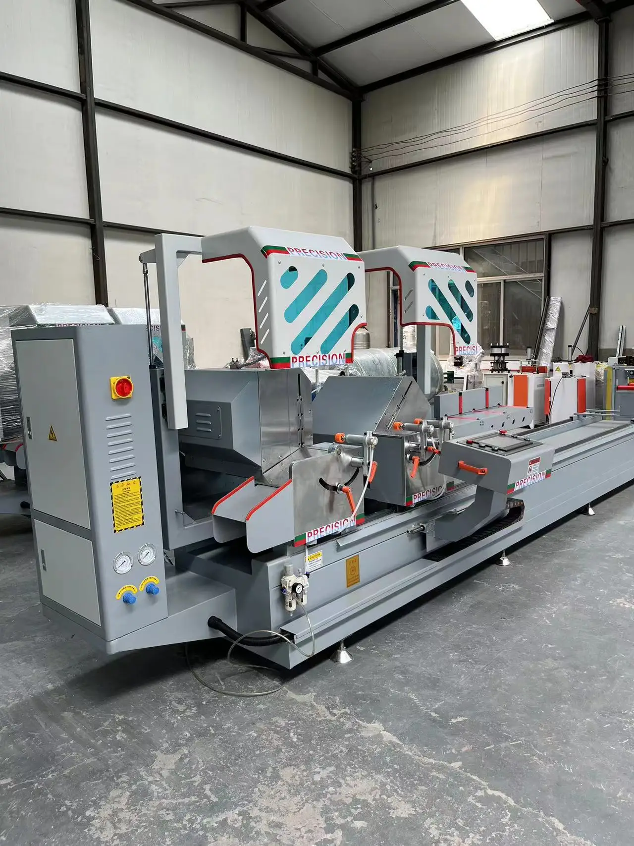 600mm Double-Ended Heavy Duty Precision CNC Miter Saw Machine New Condition with Engine and PLC for UPVC Door & Window Making