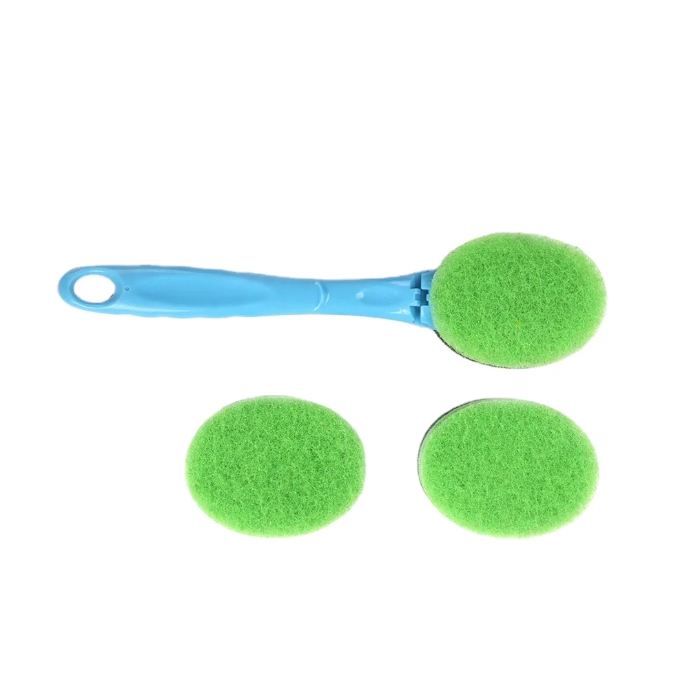 Недорогой кухонный инструмент для мытья, зеленая круглая Чистящая Щетка