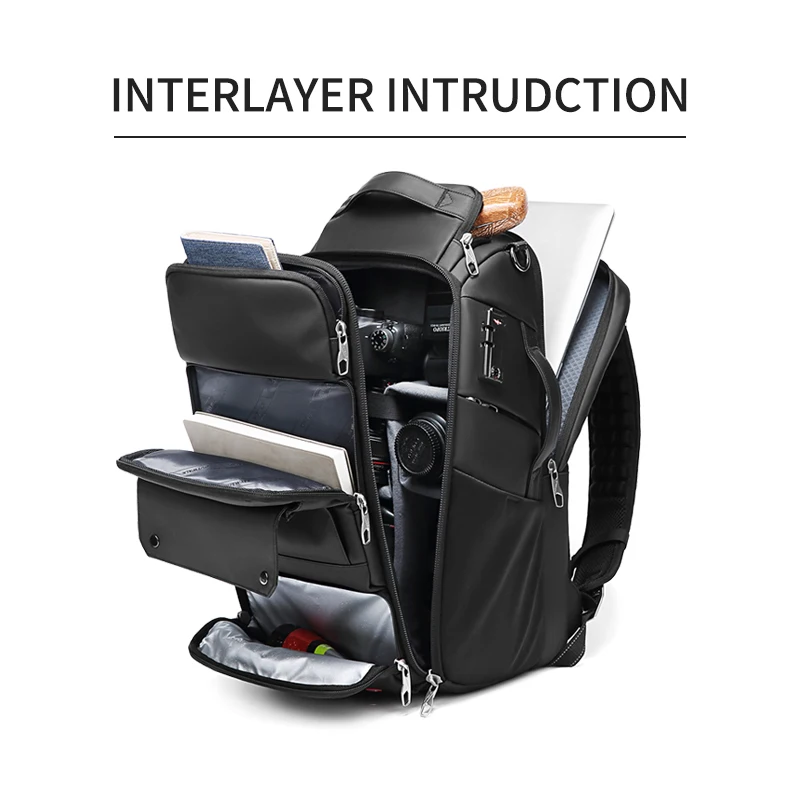 Photography Camera Backpack Multifunctional Digital Camera Bag With TSA Lock for Travelling Photographers