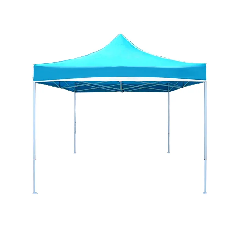 3x3 Large Pvc Coated, 4 Legs Folding Awning Trade Fair Tents Pop Up Gazebos With Sides Screen Heavy Duty Outdoor Business Work/