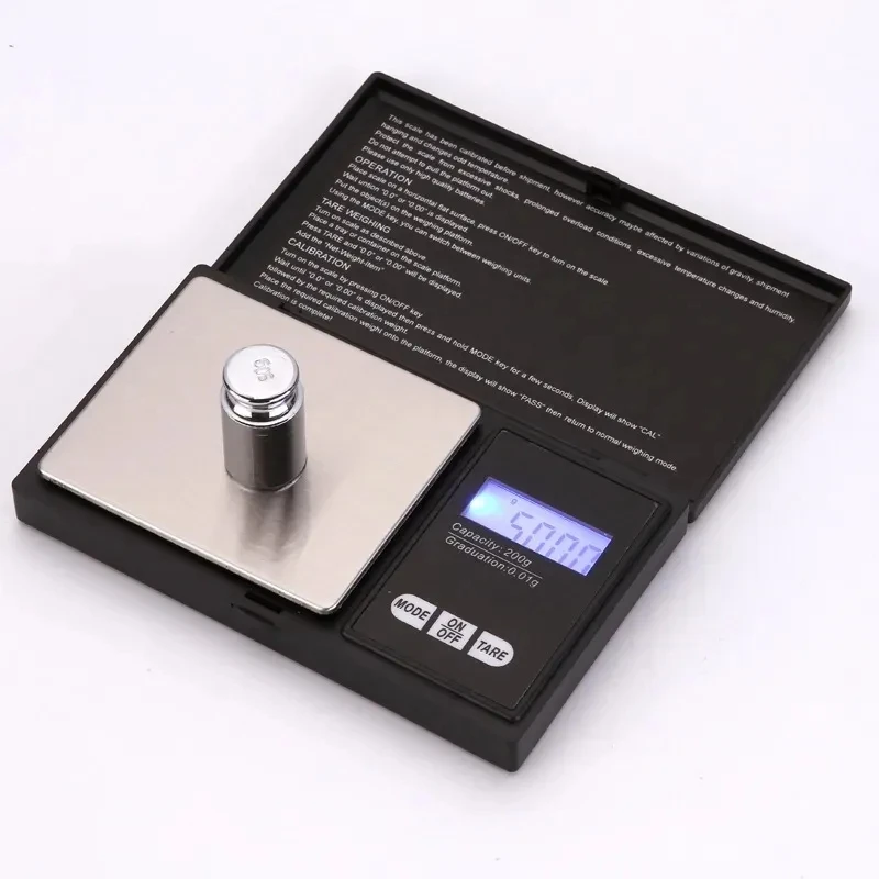 Mini Pocket Digital Scale 0.01 x 200g Silver Coin Diamond Gold Jewelry Weigh Balance LCD Electronic Digital Jewelry Scale