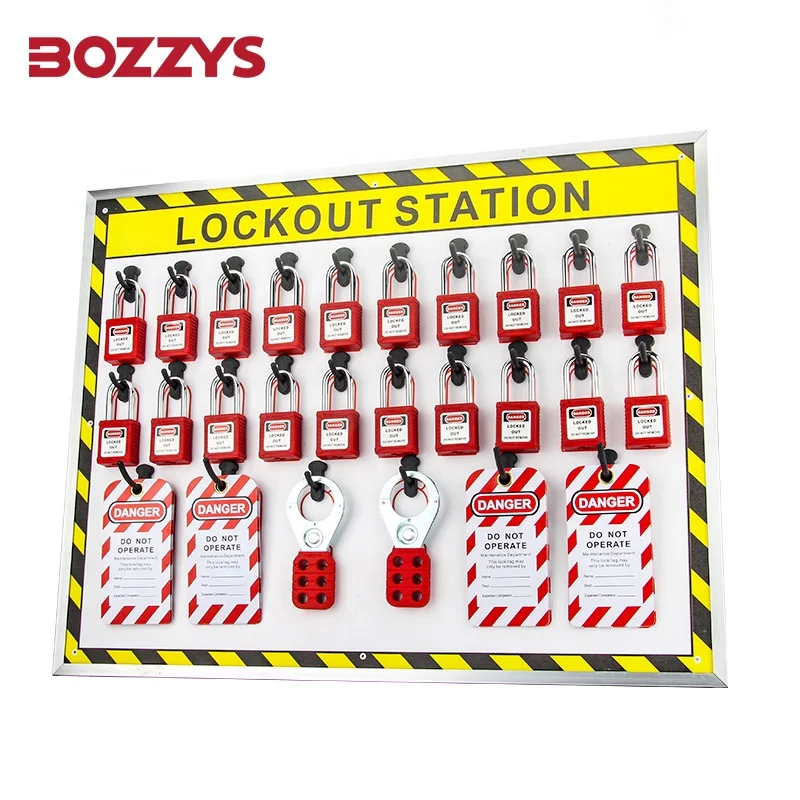 BOZZYS PPC Open Fixed-point Lockout/tagout Shadowboard Suitable for Small Companies and Large Departments to Manage Certrally