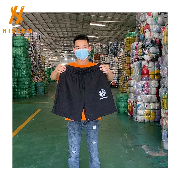 Wholesale Men With Slits Sublimation Printed Shorts second hand clothes used clothes bales from uk