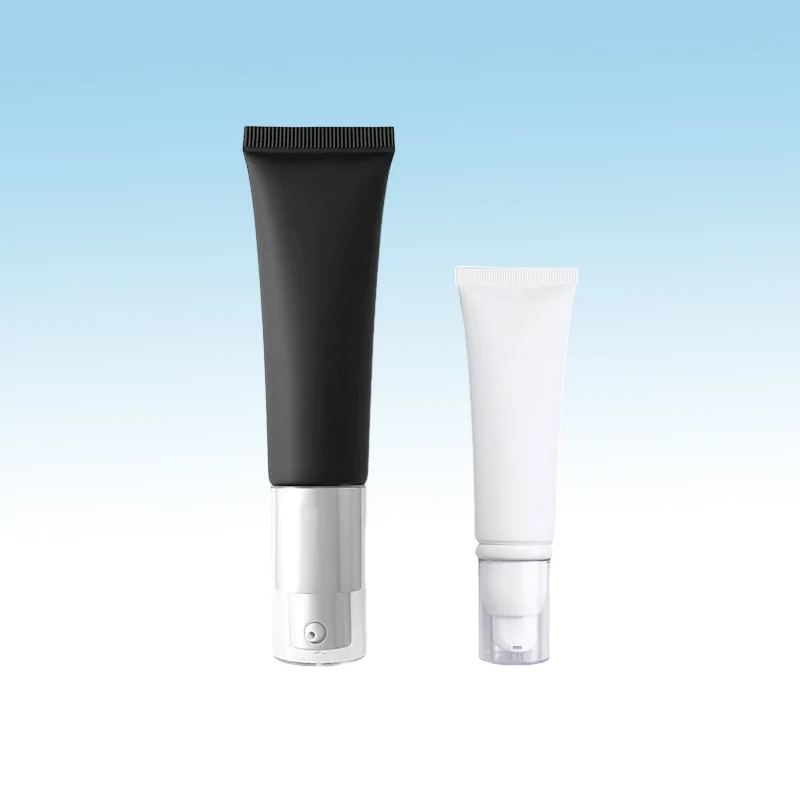 Custom Empty plastic 20ml 30ml 50 ml BB Eye Cream tube airless pump squeeze cosmetic soft tubes with offset printing