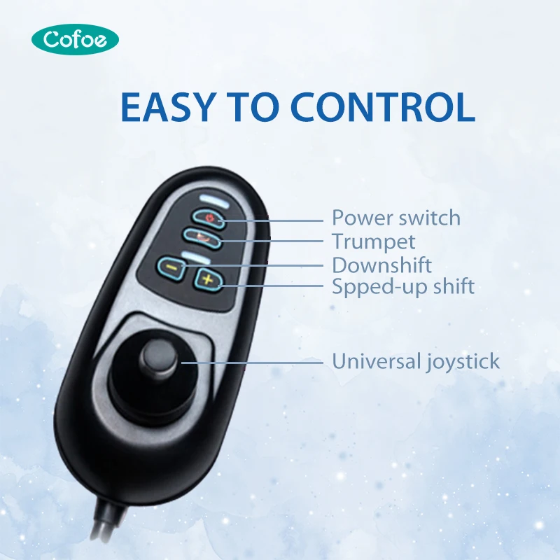 Lightweight Folding Electric High Back Disabled Scooter Flexible Power Wheelchair