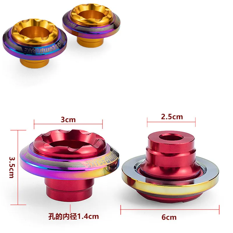 Electric Scooter Axel Cap Modified Titanium anti-fall Axle Cover for motorcycle universal front fork cup Damping Cup