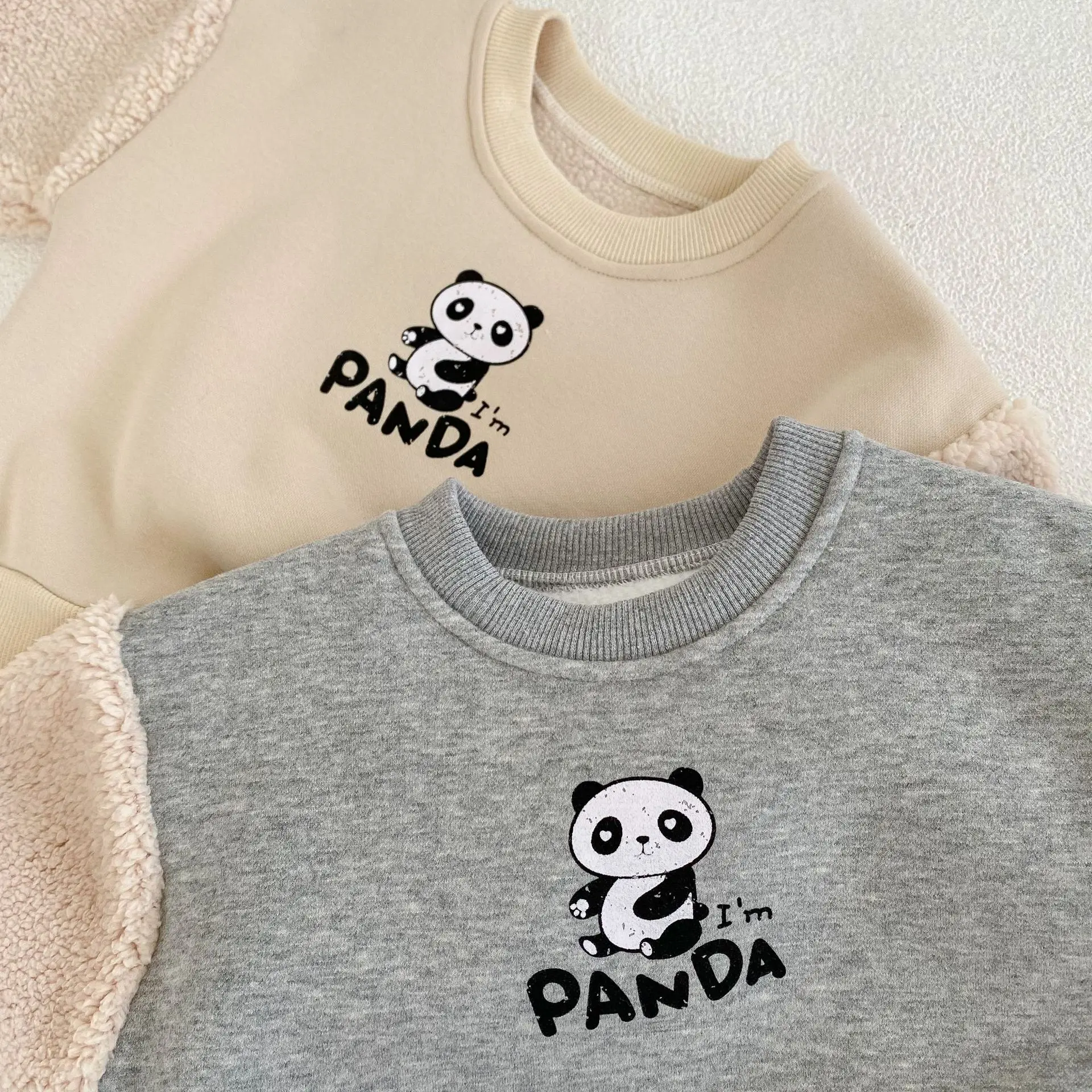 Winter Baby Clothes Suits New Arrive Kids Long Sleeve Sets High Quality Lovely Panda Print Children 2 Pieces Baby Clothes