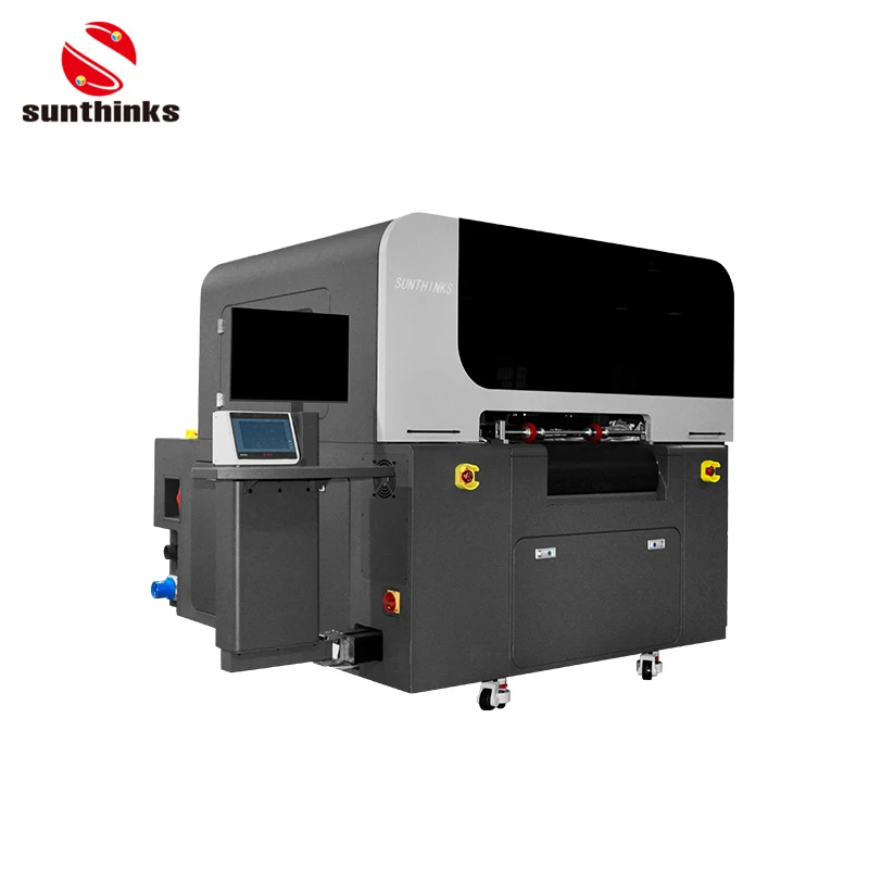 Sunthinks New Inkjet Matel Box Plastic Cards Plastic Bags Single Pass UV Printer