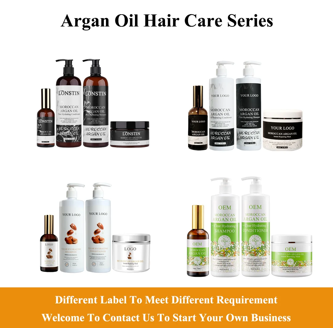 Thailand OEM Hair Care Products Organic Hair Essential Serum Repair Morocco Argan Oil for Hair