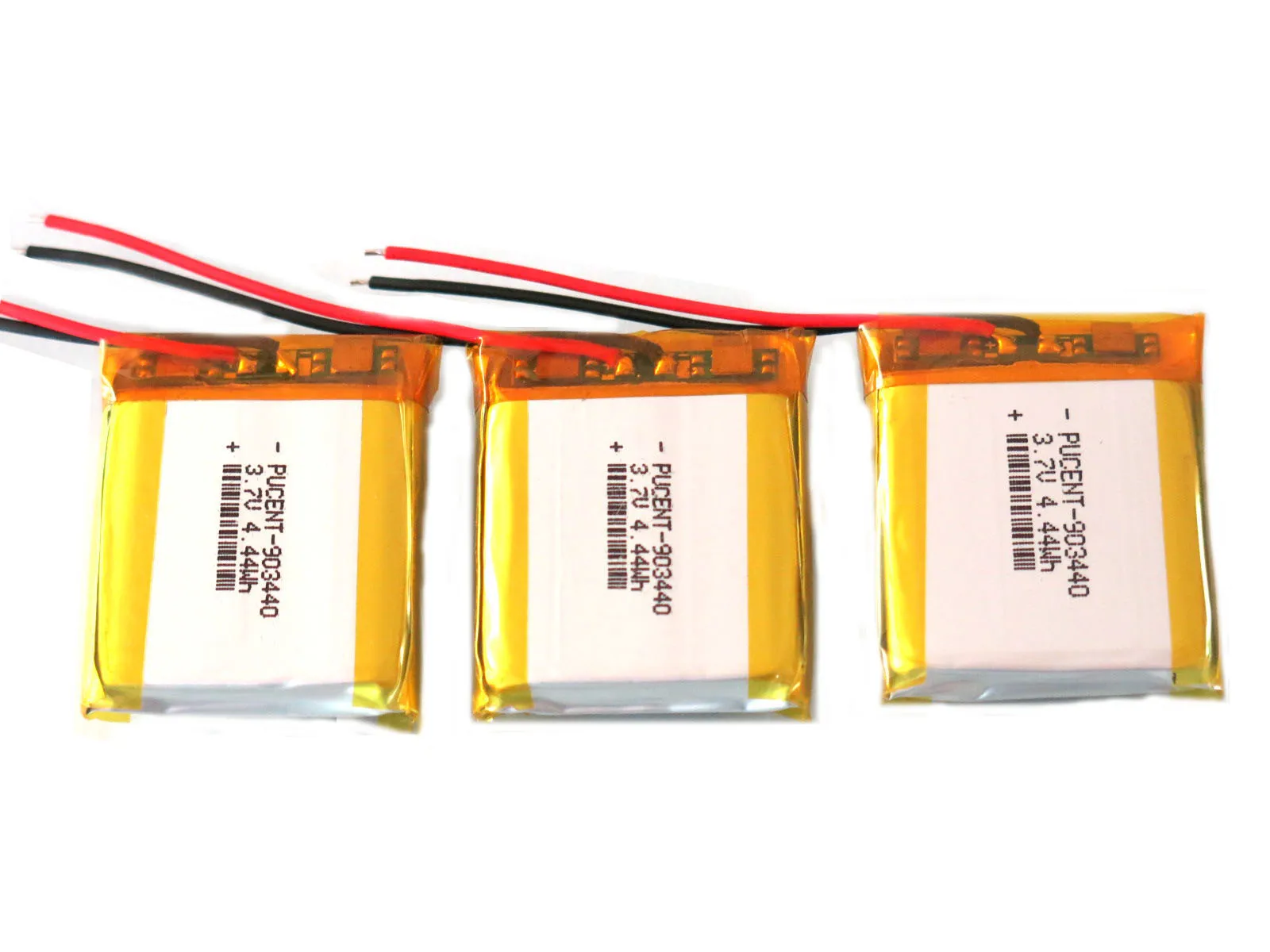 Wholesale custom high quality Lipo Li ion battery pack 903440 103040 lithium polymer battery 7.4V 3.7V 1200mAh 4.44wh battery