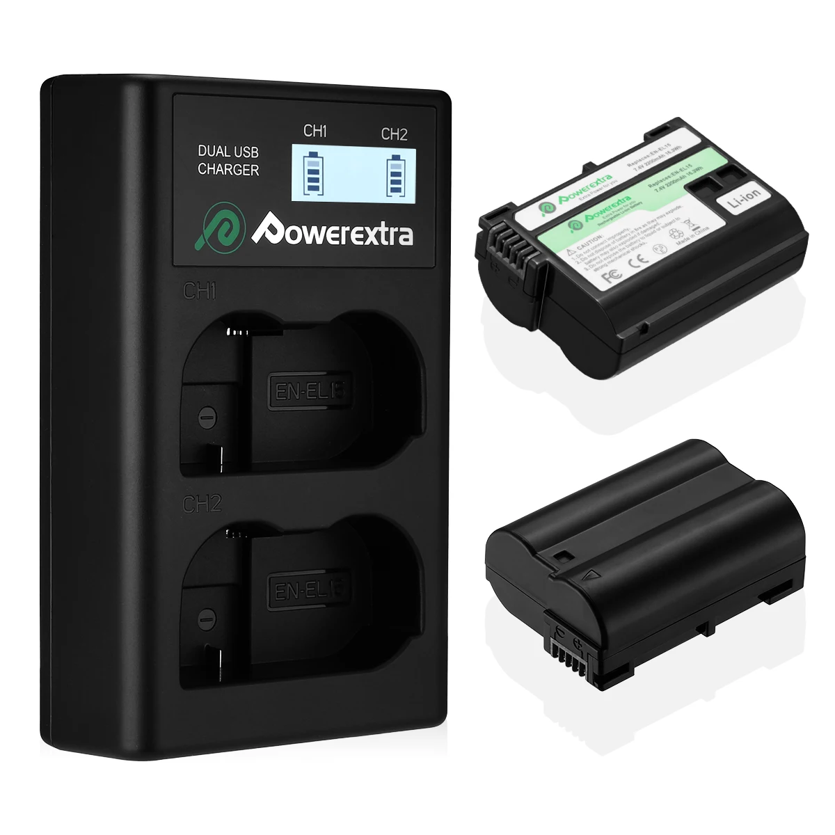 En-el15 Enel15 комплект литий-ионный батарей для Nikon Z6 Z7 D850 D810 D810A D800 D800E D7500 D7200 D7100 D7000 D750 D810 D610 D600