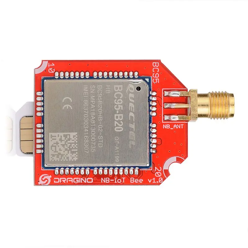 Support global NB-IoT Bands factor Micro SIM slot &  Interface  Global Regions base on BC95-G or BG96 NB-IoT Module