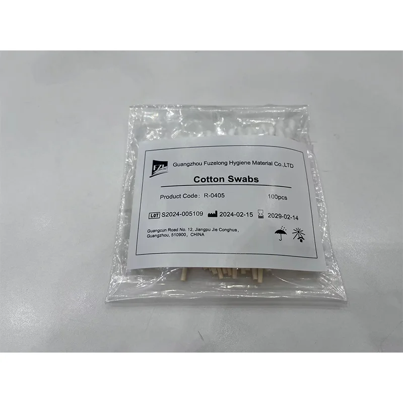 Fuzelong Disposable Cotton Swabs Double Head Cleaning Cosmetic Cotton Remover Cotton Buds