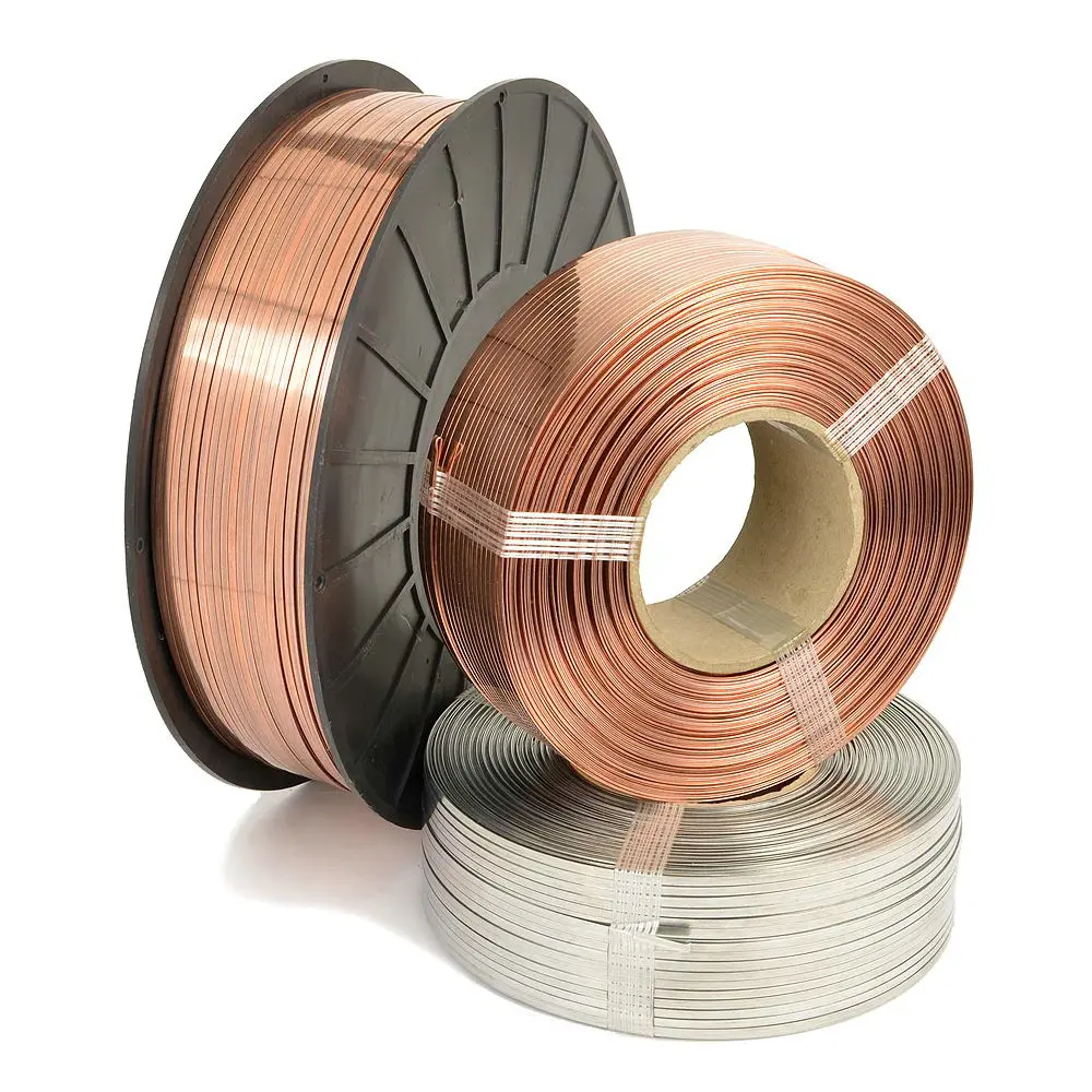 Galvanized Iron Wire  Good Surface Packing Film Inside Technique Binding Coil Flat galvanized staple wire