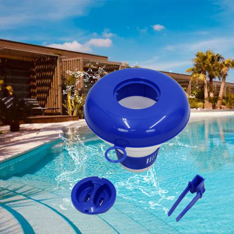 Explosive New Products Small in Blue High Efficiency Delivery floating Pool Chlorinator with Thermometer