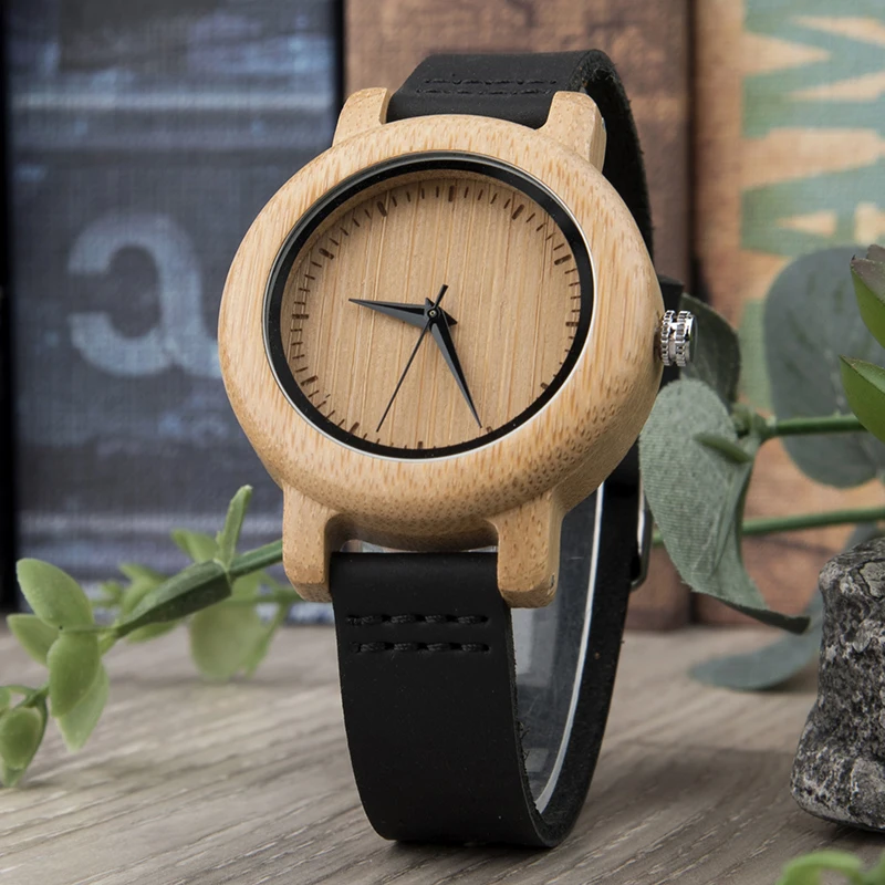 2021 DODO DEER OEM Women Watch montre femme Genuine leather Wooden Watches for