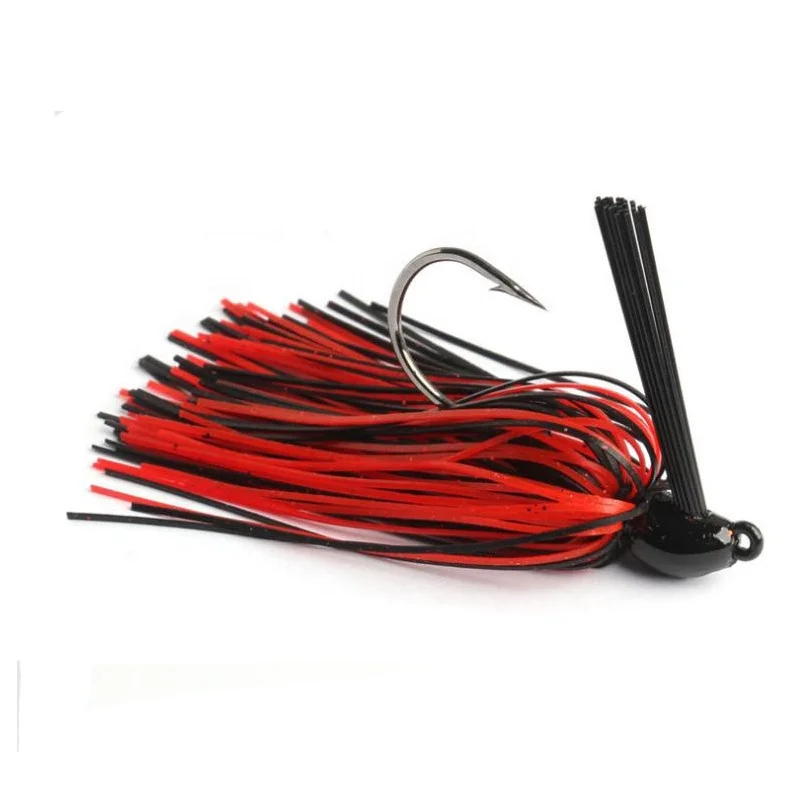 3/8oz Colorful Rubber Spinner Bait ,Bass Jigs,Tungsten Steel Jigs Weedless Rubber Jigs Bass Jigs