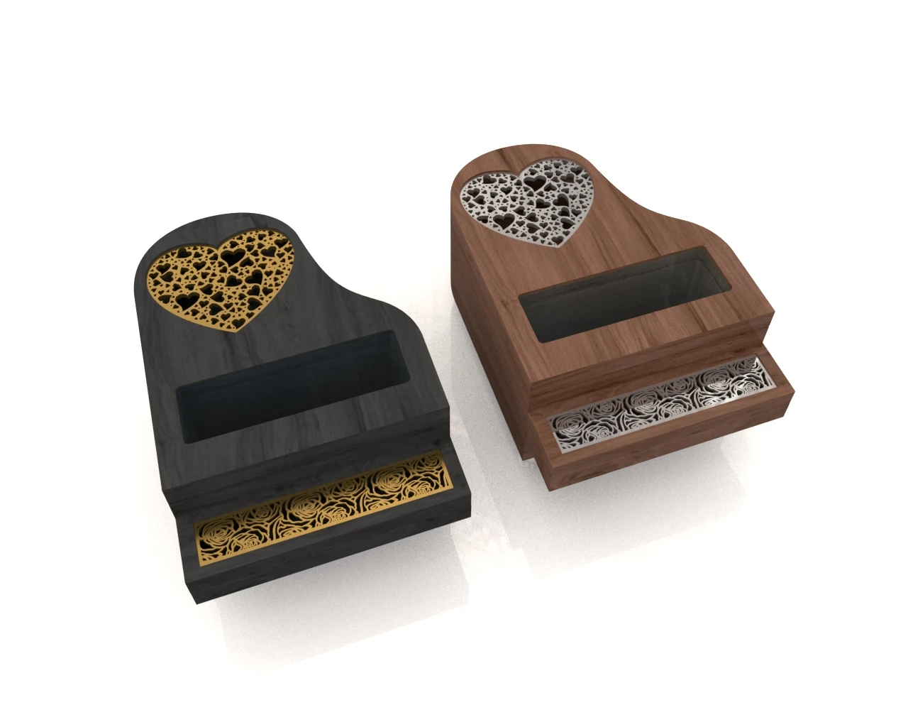 Wholesale high-quality new style metal wooden piano censer Charcoal burning  incense burner