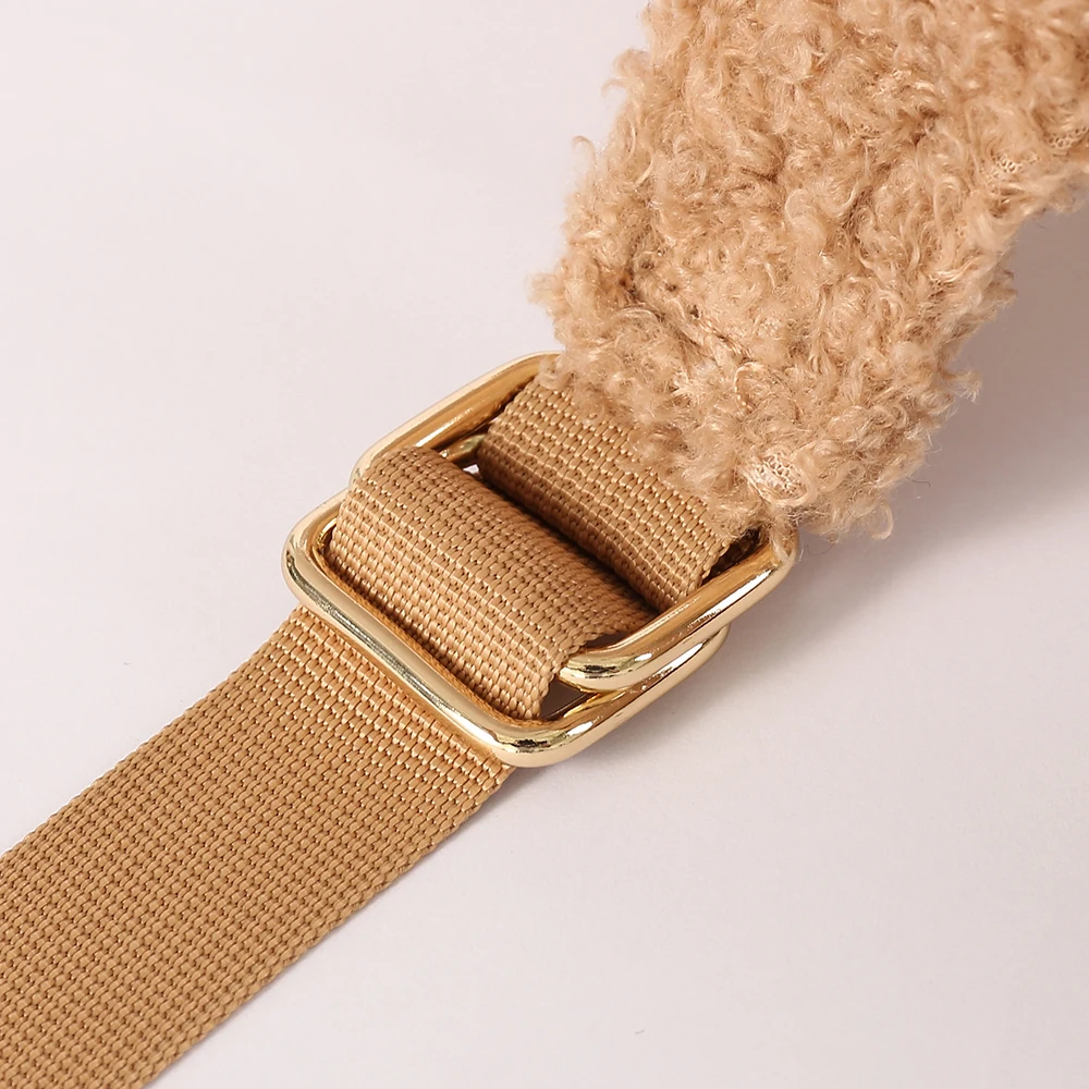 Stock Winter Kids Teenager Sherpa Backpack Customizable Travel Teddy Backpack School Bag Backpack