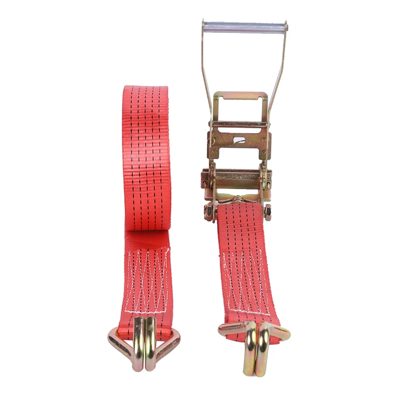 Chinese Factory 2 inch 5t Cargo Lashing Belt Truck Loading Belt Ratchet tie down Strap