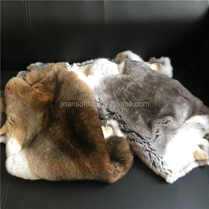 Soft Dyed Rex Rabbit Fur Plate