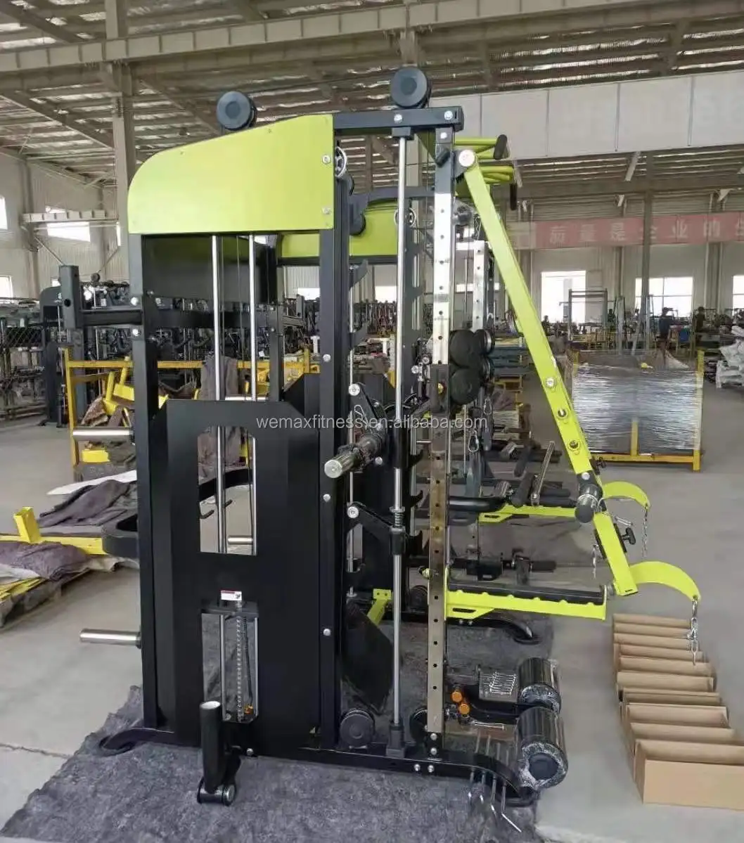 Wemax Fitness Equipment Gym Equipment Home Squat Rack Commercial Multi Functional Power Tec Rack ARM SYSTEM 3D SMITH MACHINE