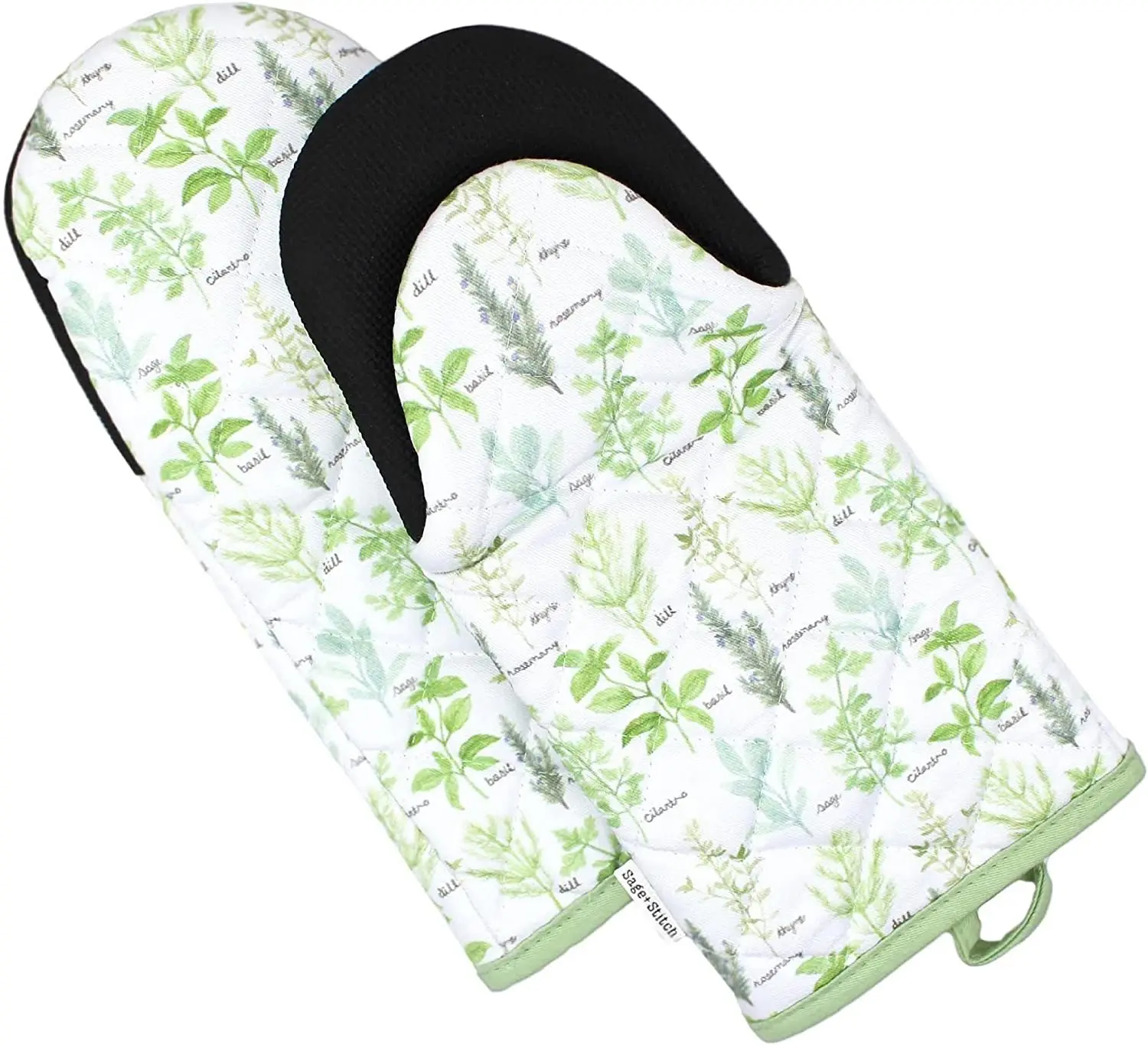 Custom Print Microwave Wholesale Cotton Double Oven Mitten Sublimation Pot Holders For Kitchen