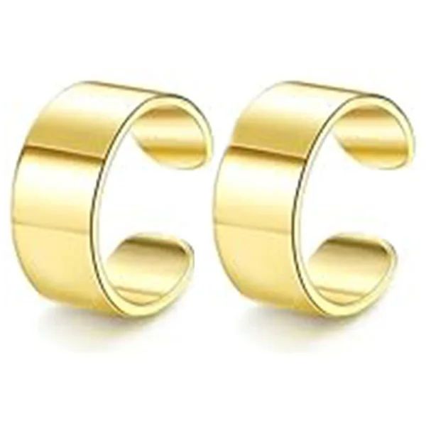 Ear Cuff Earrings for Women Silver Gold Plated Non Piercing Cartilage Clip Cuff Earrings Minimalist Geometric Jewelry
