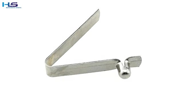 Hengsheng touch button  fastener spring clamp V-shaped  spring tube locking pin,tent pole push V shaped touch button spring